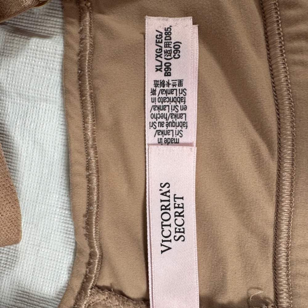 Victoria Secret Dream Angels Women's Bralette XL Tan Beige V-Neck 417809-SEQ - Picture 2 of 7